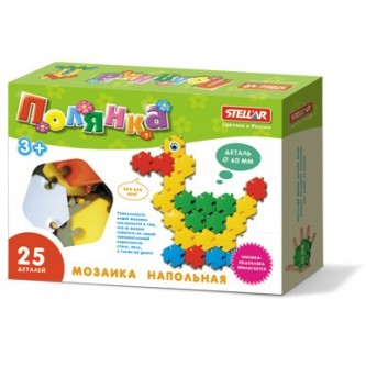 Мозаика d 60мм полянка Уточка 25 деталей 01048 Стеллар Мозаика d 60мм полянка Уточка 25 деталей 01048 Стеллар