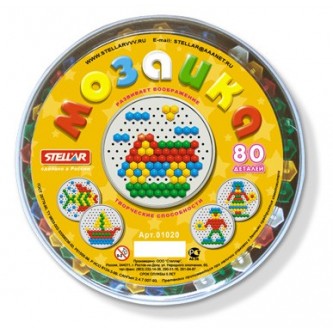 Мозаика d 13мм 80 деталей 01033 Стеллар Мозаика d 13мм 80 деталей 01033 Стеллар