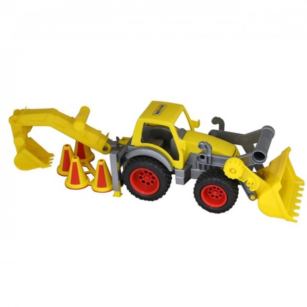 Трактор КонсТрак погрузчик с ковшом в сетке 0377 Трактор КонсТрак погрузчик с ковшом в сетке 0377