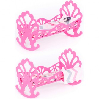 Кроватка-качалка сборная с бумажной куклой и постельным бельём (в пакете) 69801 Кроватка-качалка сборная с бумажной куклой и постельным бельём (в пакете) 69801