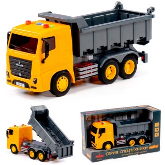 Автомобиль МАЗ-самосвал инерционный со светом и звуком (в коробке) 94056 П-Е /8/ Автомобиль МАЗ-самосвал инерционный со светом и звуком (в коробке) 94056 П-Е /8/