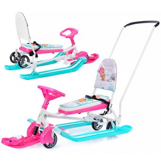 Снегокат Тимка спорт 6 ТС6/ЗМ с забавными медвежатами мех-м выдвижных шасси с толкателем/Ника/ Снегокат Тимка спорт 6 ТС6/ЗМ с забавными медвежатами мех-м выдвижных шасси с толкателем/Ника/