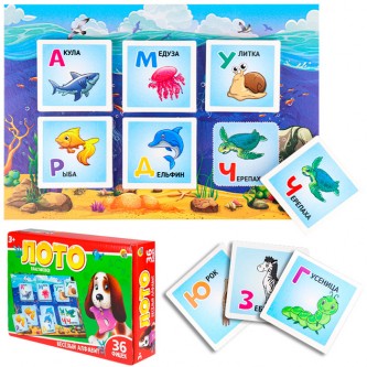 Лото Весёлый алфавит ИН-4261 Лото Весёлый алфавит ИН-4261