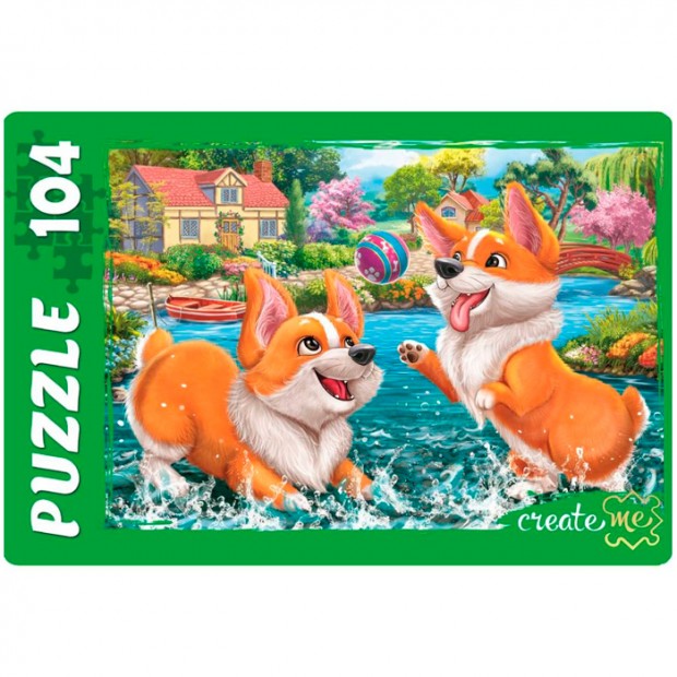 Пазл 104 Забавные корги №2 П104-6504 Пазл 104 Забавные корги №2 П104-6504