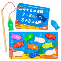 Деревянная логическая игрушка Сортер Рыбалка СОР88