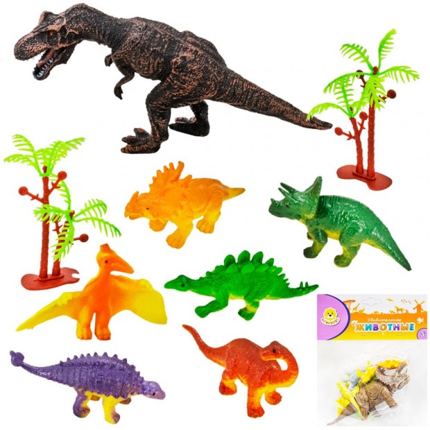 Набор динозавров Levatoys в пакете FCJ0744435 Набор динозавров Levatoys в пакете FCJ0744435