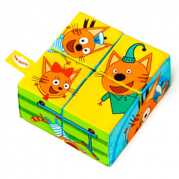 Мякиши кубики Три Кота. Собери картинку 768 Мякиши кубики Три Кота. Собери картинку 768