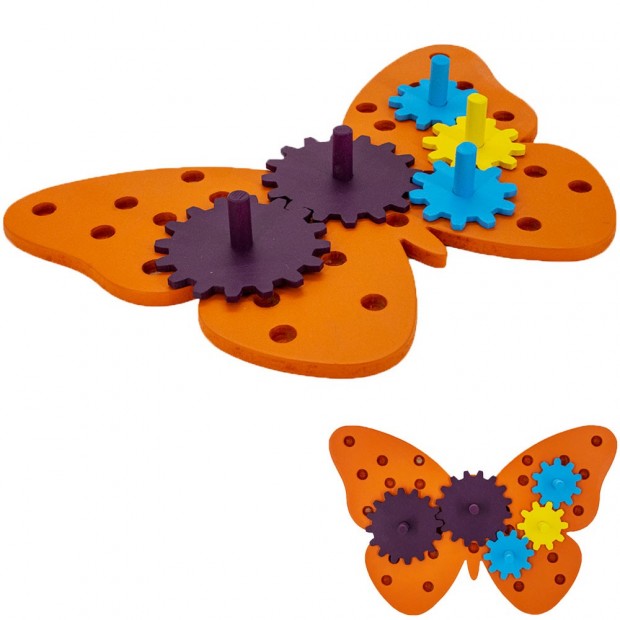 Деревянный конструктор Бабочка с шестерёнками ОА-00000081 /Арбо/ Деревянный конструктор Бабочка с шестерёнками ОА-00000081 /Арбо/