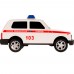 Модель URBANBLACK-20PLAMB-WH LADA 4x4 URBAN СКОРАЯ 19,5 см Технопарк  в коробке /36/