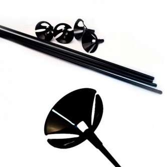 Палочка 54см+Зажим Черный Макси 40шт/уп