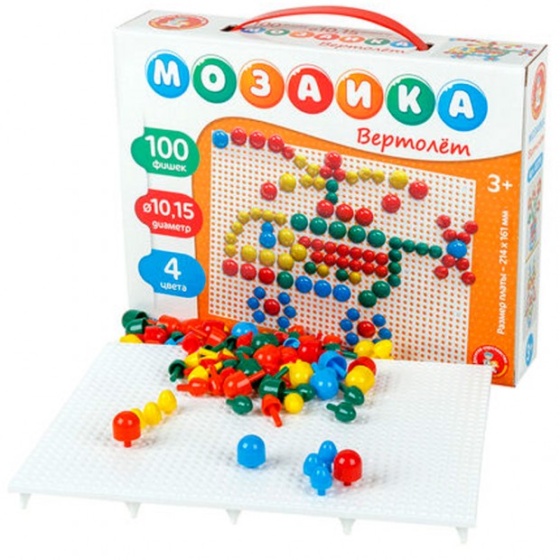 Мозаика "Вертолет" 100 элементов 02211 Мозаика "Вертолет" 100 элементов 02211