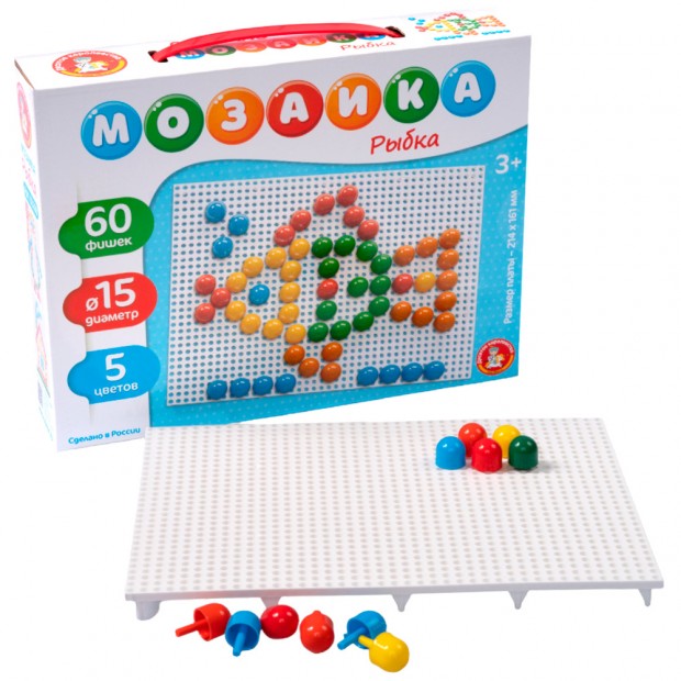 Мозаика "Рыбка" 60 элементов0 2208 Мозаика "Рыбка" 60 элементов0 2208