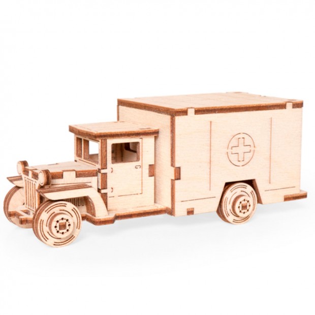 Деревянный Конструктор 3D Грузовичок ЛТ-М ЛТ-3 Деревянный Конструктор 3D Грузовичок ЛТ-М ЛТ-3
