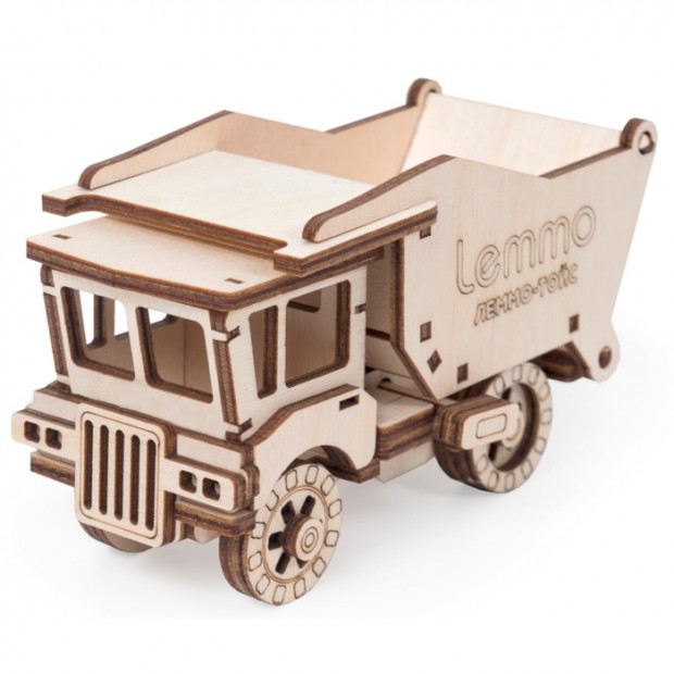 Деревянный Конструктор 3D Самосвал СЭМ 0062 Деревянный Конструктор 3D Самосвал СЭМ 0062