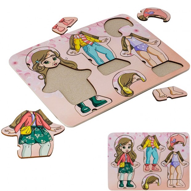 Деревянная Игра Одевайка Марта (весна)