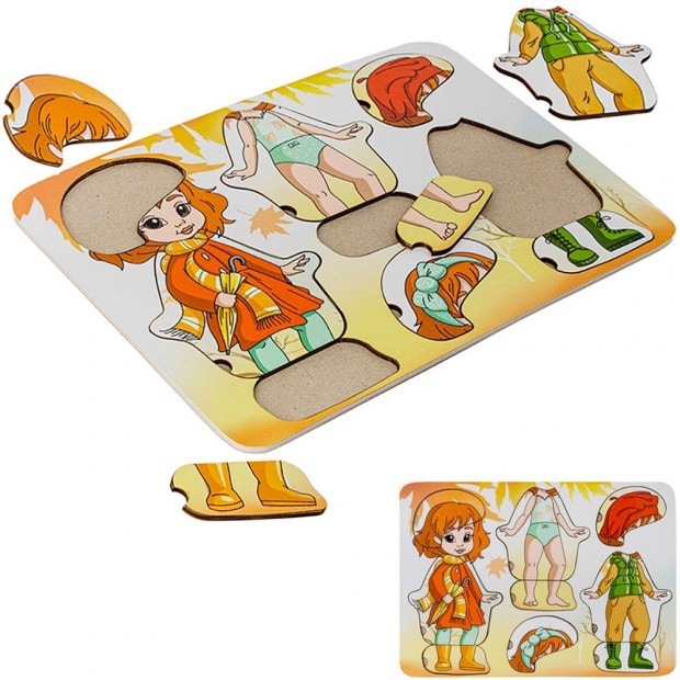 Деревянная Игра Одевайка Октябрина (осень) Деревянная Игра Одевайка Октябрина (осень)