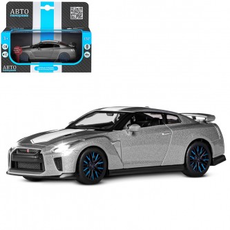 Модель 1:32 Nissan GT-R (R35), серый 1251546JB Автопанорама