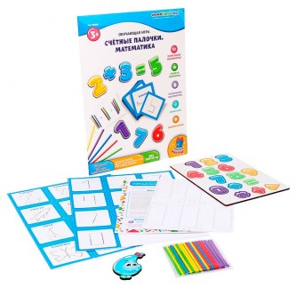 Деревянная Обучающая игра Счётные палочки. Математика 139203 Деревянная Обучающая игра Счётные палочки. Математика 139203