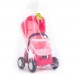 Коляска для кукол прогулочная Anita 4-х колёсная розовая в пакете 95220 Коляска для кукол прогулочная Anita 4-х колёсная розовая в пакете 95220