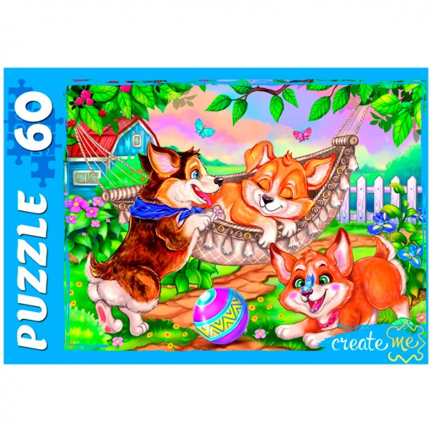 Пазл 60 Забавные корги №3 ПУ60-7007 Пазл 60 Забавные корги №3 ПУ60-7007