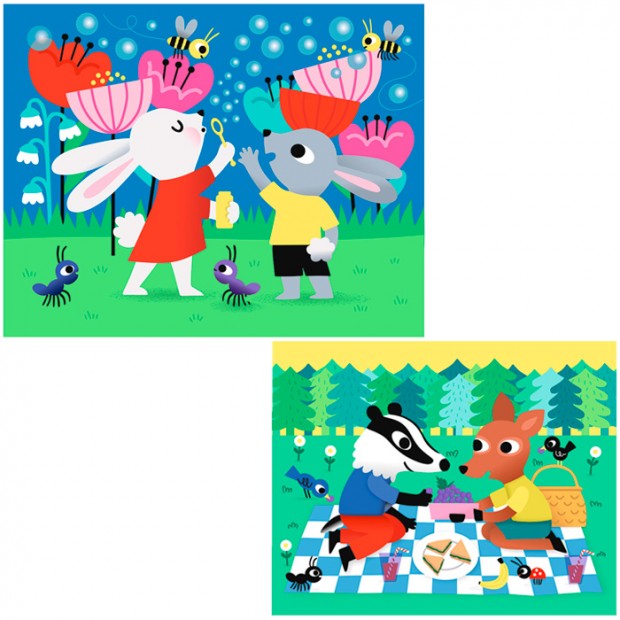 Пазл 2 в 1 Летний день P1201 Пазл 2 в 1 Летний день P1201