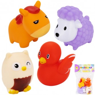 Набор резиновых игрушек для ванны Levatoys 100-CYSDK в пакете Набор резиновых игрушек для ванны Levatoys 100-CYSDK в пакете