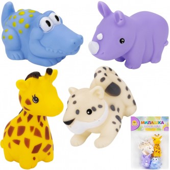 Набор резиновых игрушек для ванны Levatoys 100-AYSDK в пакете Набор резиновых игрушек для ванны Levatoys 100-AYSDK в пакете