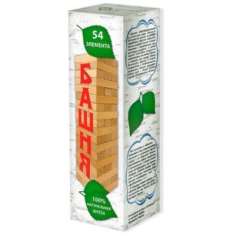 Игра Джанга Башня 54 дет. (массив березы) 8579/20/ Игра Джанга Башня 54 дет. (массив березы) 8579/20/