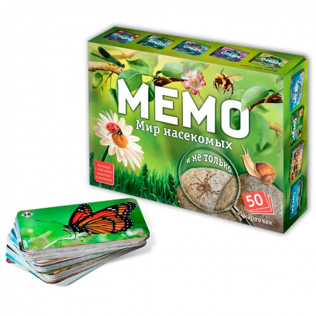 Игра Мемо Мир насекомых и не только 8577 /48/ Игра Мемо Мир насекомых и не только 8577 /48/