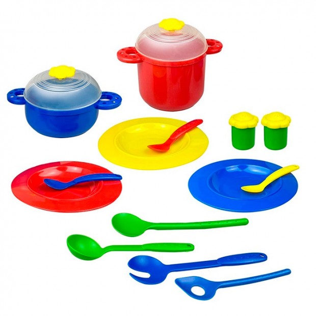 Набор посуды Я сама! 16 деталей 09176 Набор посуды Я сама! 16 деталей 09176