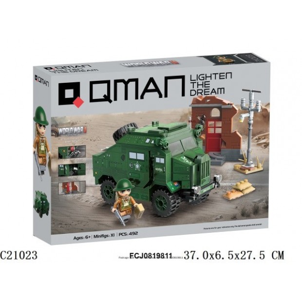 Конструктор C21023 QMAN Боевая машина 492 дет. в кор. Конструктор C21023 QMAN Боевая машина 492 дет. в кор.