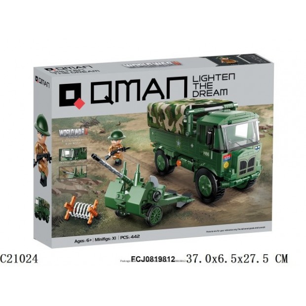Конструктор C21024 QMAN Боевое сражение 442 дет.в кор.