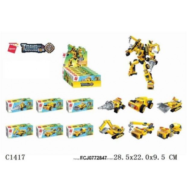 Конструктор 1417 QMAN Строительная техника в кор.