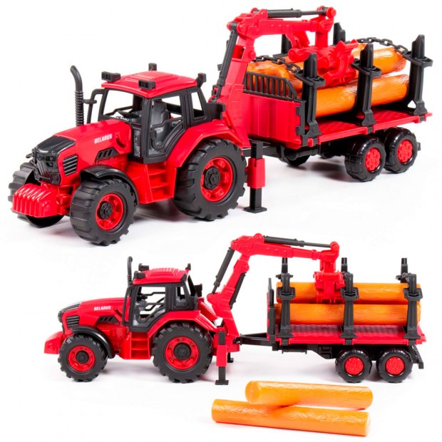 Трактор BELARUS с лесовозом и манипулятором 96494 Трактор BELARUS с лесовозом и манипулятором 96494