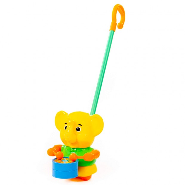 Каталка Слонёнок с ручкой 96661 П-Е/12/