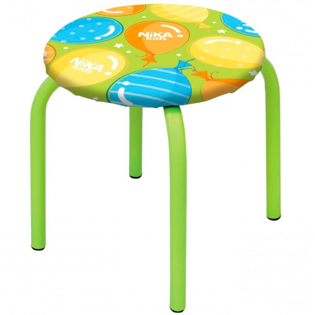 Табурет ТМ/5 с шариками на зеленом /Ника/ Табурет ТМ/5 с шариками на зеленом /Ника/