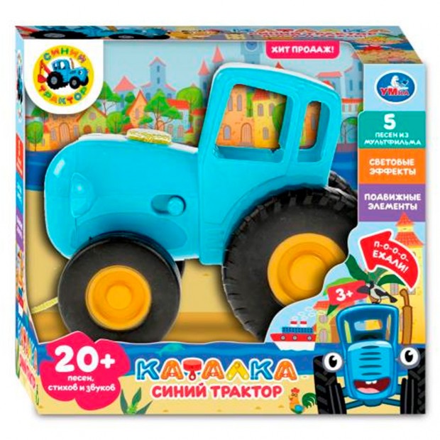 Каталка Синий трактор 20 песен,стихов и звуков.свет HT848-R4 /72/ Каталка Синий трактор 20 песен,стихов и звуков.свет HT848-R4 /72/