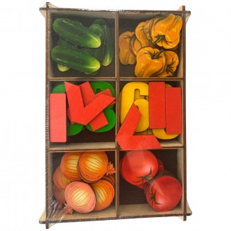 Деревянный Счетный материал Овощи 66 дет. 8643 /18/ Деревянный Счетный материал Овощи 66 дет. 8643 /18/