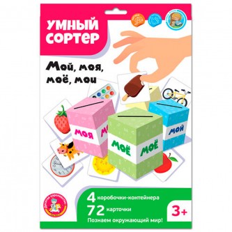 Игра развивающая Умный сортер Мой, моя, мое, мои 04868