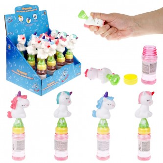 Мыльные пузыри Т23133 Мы-шарики! с игрушкой единорог 50 мл 1toy Мыльные пузыри Т23133 Мы-шарики! с игрушкой единорог 50 мл 1toy