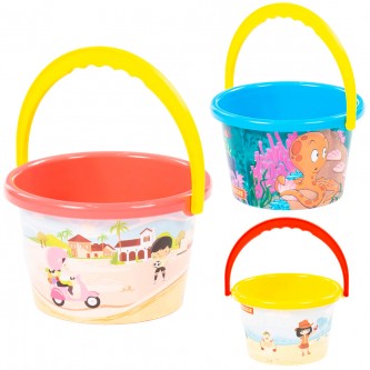 Ведро среднее с наклейкой Ведро среднее с наклейкой