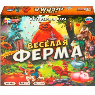 Игра Умка Весёлая ферма.Ходилка квадрат 40 карточек 4650250565154 /10/