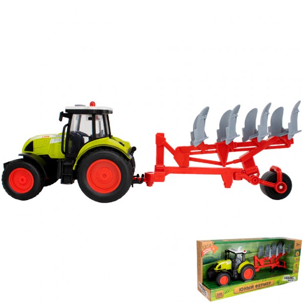 Трактор на батарейках FCJ0867529 свет, звук в коробке Трактор на батарейках FCJ0867529 свет, звук в коробке