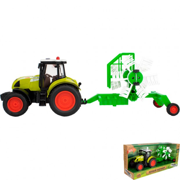 Трактор на батарейках FCJ0867533 свет, звук в коробке Трактор на батарейках FCJ0867533 свет, звук в коробке