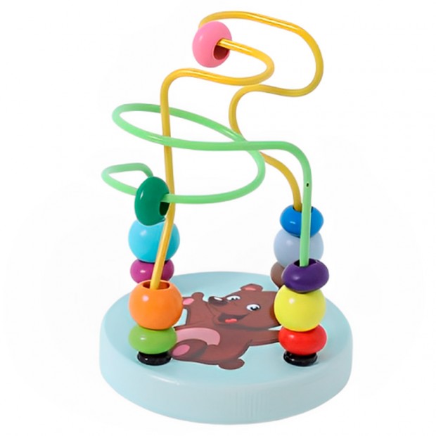 Деревянный Лабиринт Серпантин Мишка ИД-3154 Деревянный Лабиринт Серпантин Мишка ИД-3154