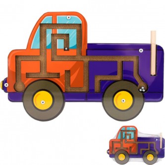 Деревянный Лабиринт с шариками Машинка ОА-00000