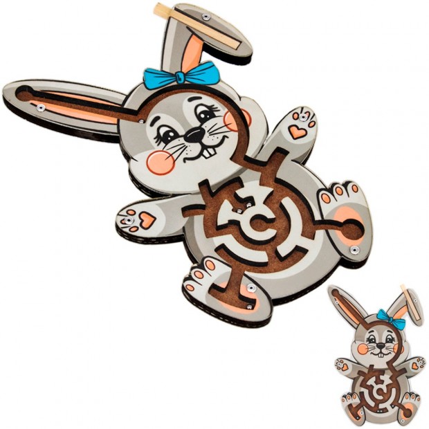 Деревянный Лабиринт с шариками Зайка ОА-00000256 Деревянный Лабиринт с шариками Зайка ОА-00000256