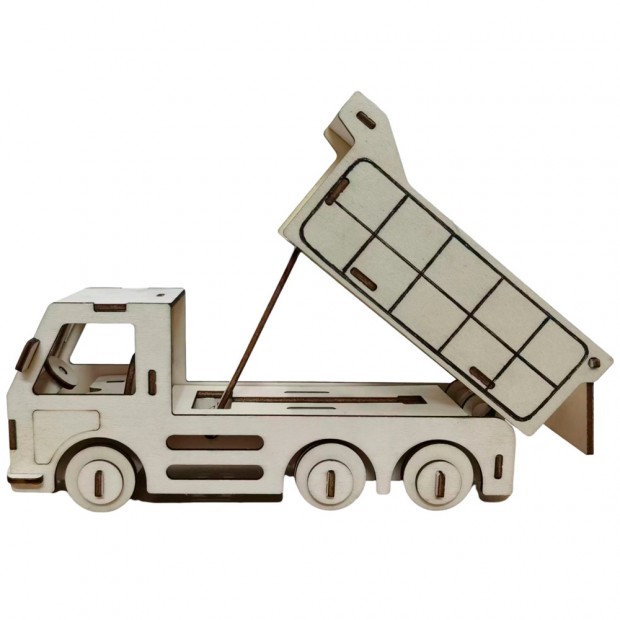 Деревянный Конструктор Самосвал СМ-4723-А4 Деревянный Конструктор Самосвал СМ-4723-А4