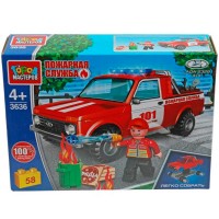 Город мастеров 3636-KK ПОЖАРНАЯ LADA 4x4 ПИКАП, 58 дет. Город мастеров 3636-KK ПОЖАРНАЯ LADA 4x4 ПИКАП, 58 дет.