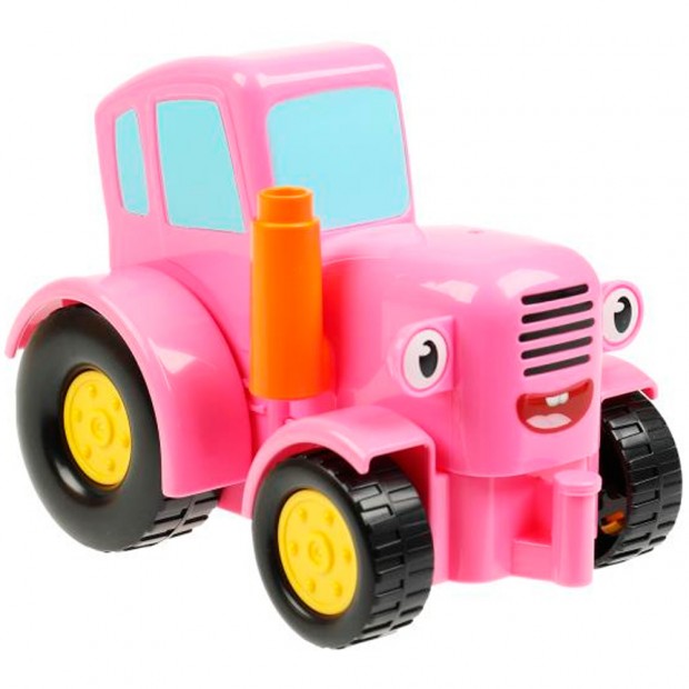 Город мастеров большие кубики: розовый ТРАКТОР, 4 деталей Город мастеров большие кубики: розовый ТРАКТОР, 4 деталей